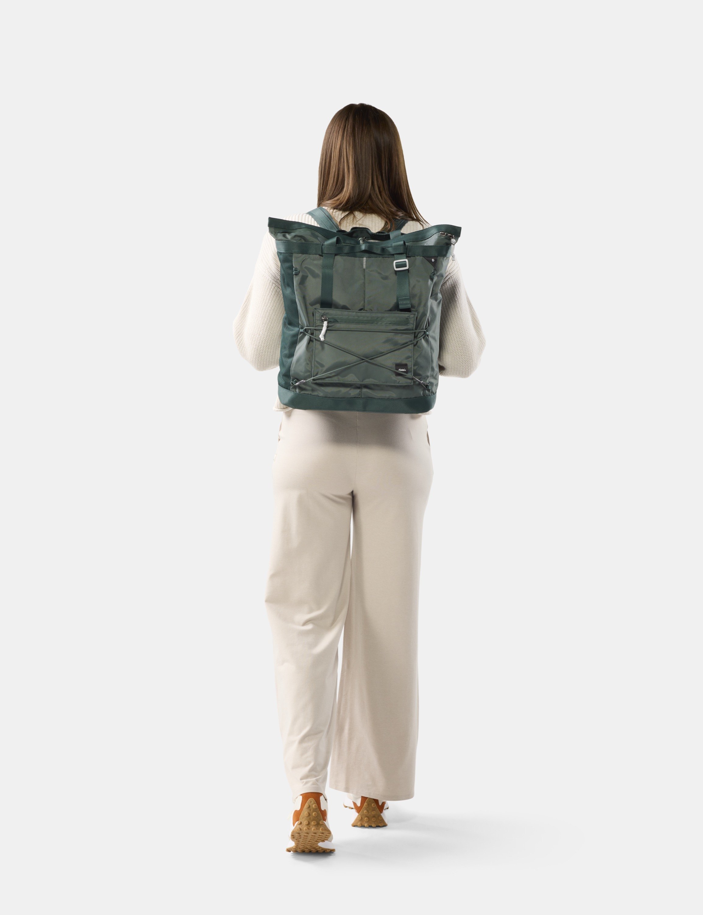 Rucksack, Backpack, Grün, Webart, Seitentaschen