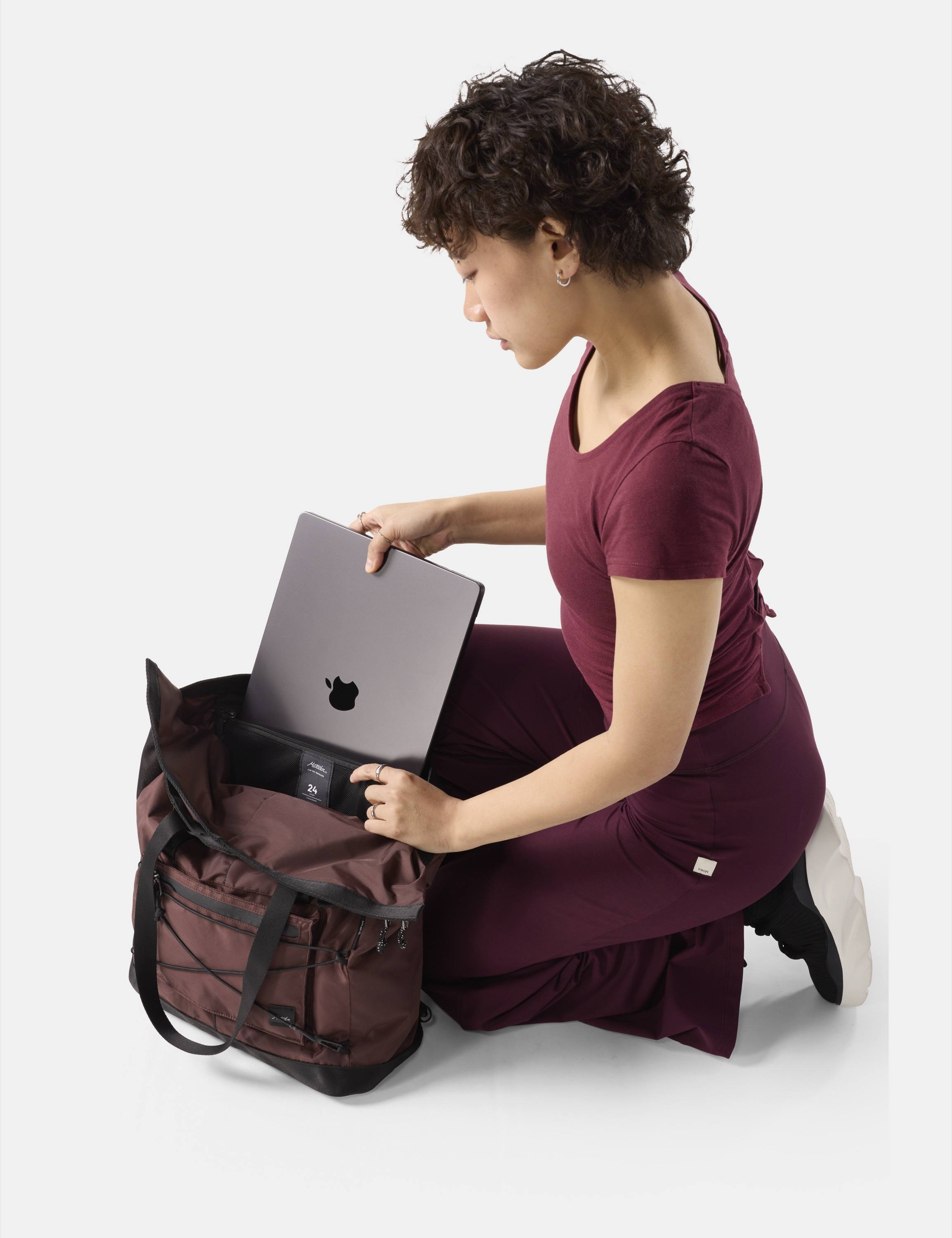 Rucksack, Laptopfach, Laptop, Marsala, Kleidungslagerung