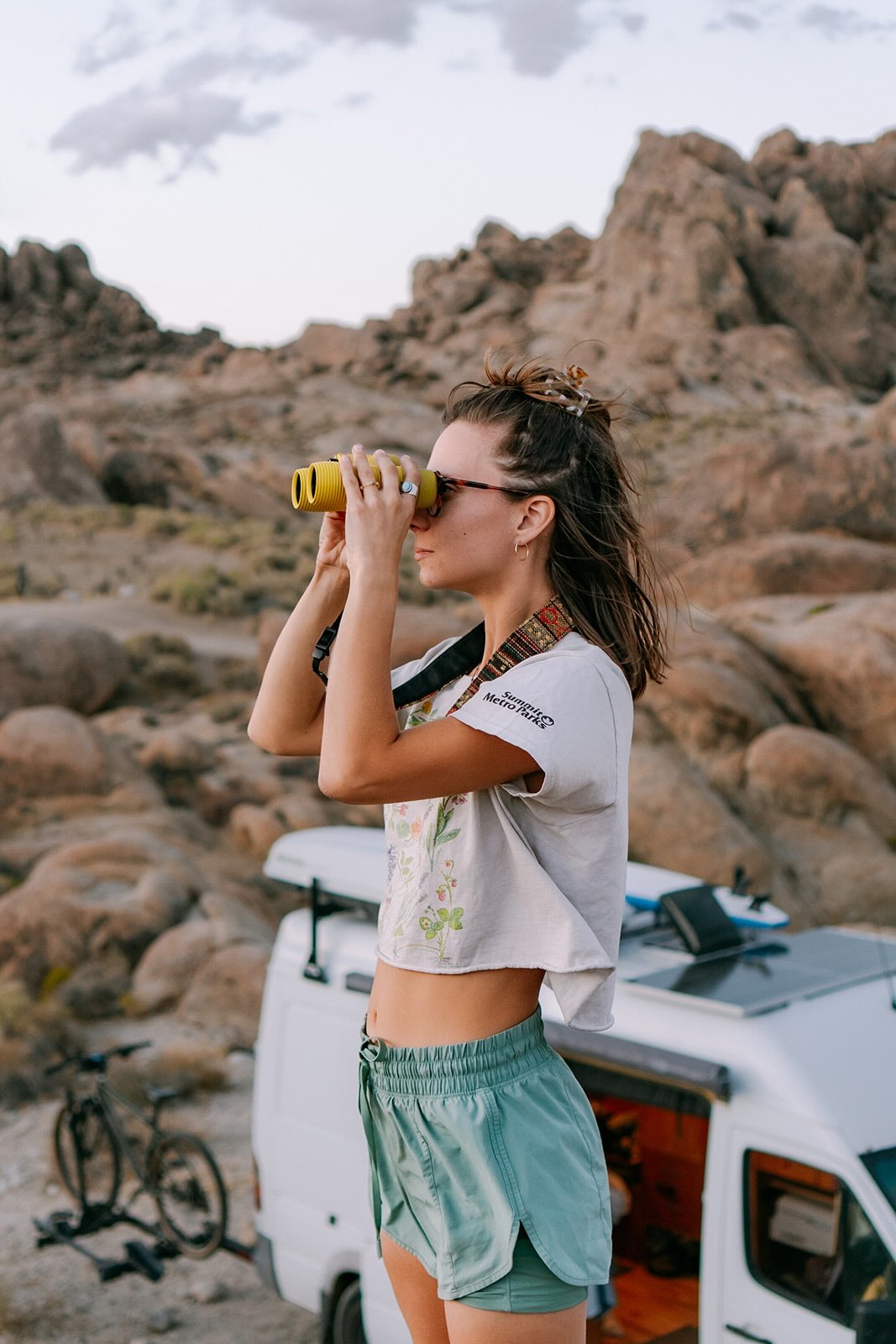 Fernglas, Hautnah, Tagesausflug, Sportoutfit, Camping