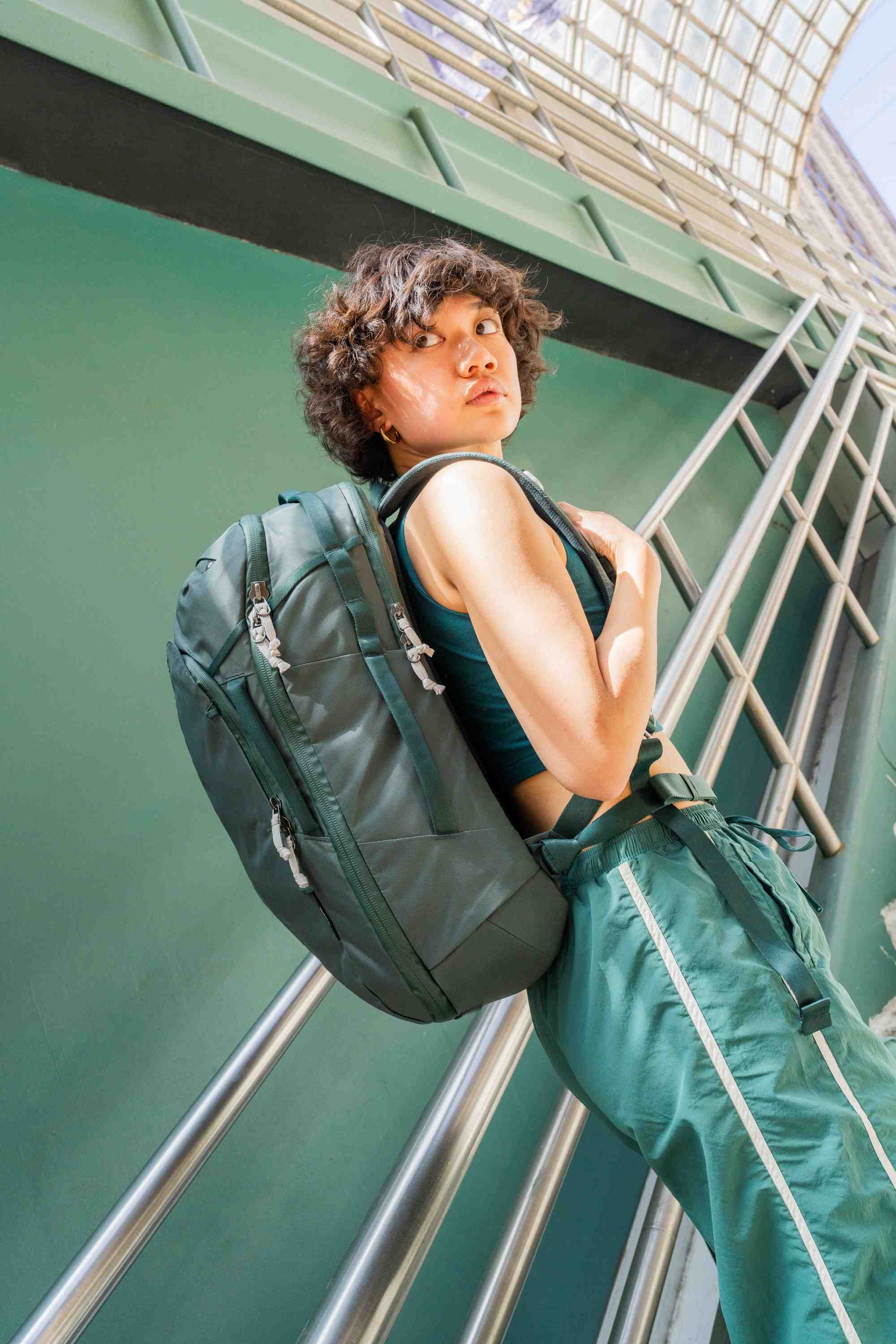 Rucksack, Backpack, Grün, Outdoor, Sportswear