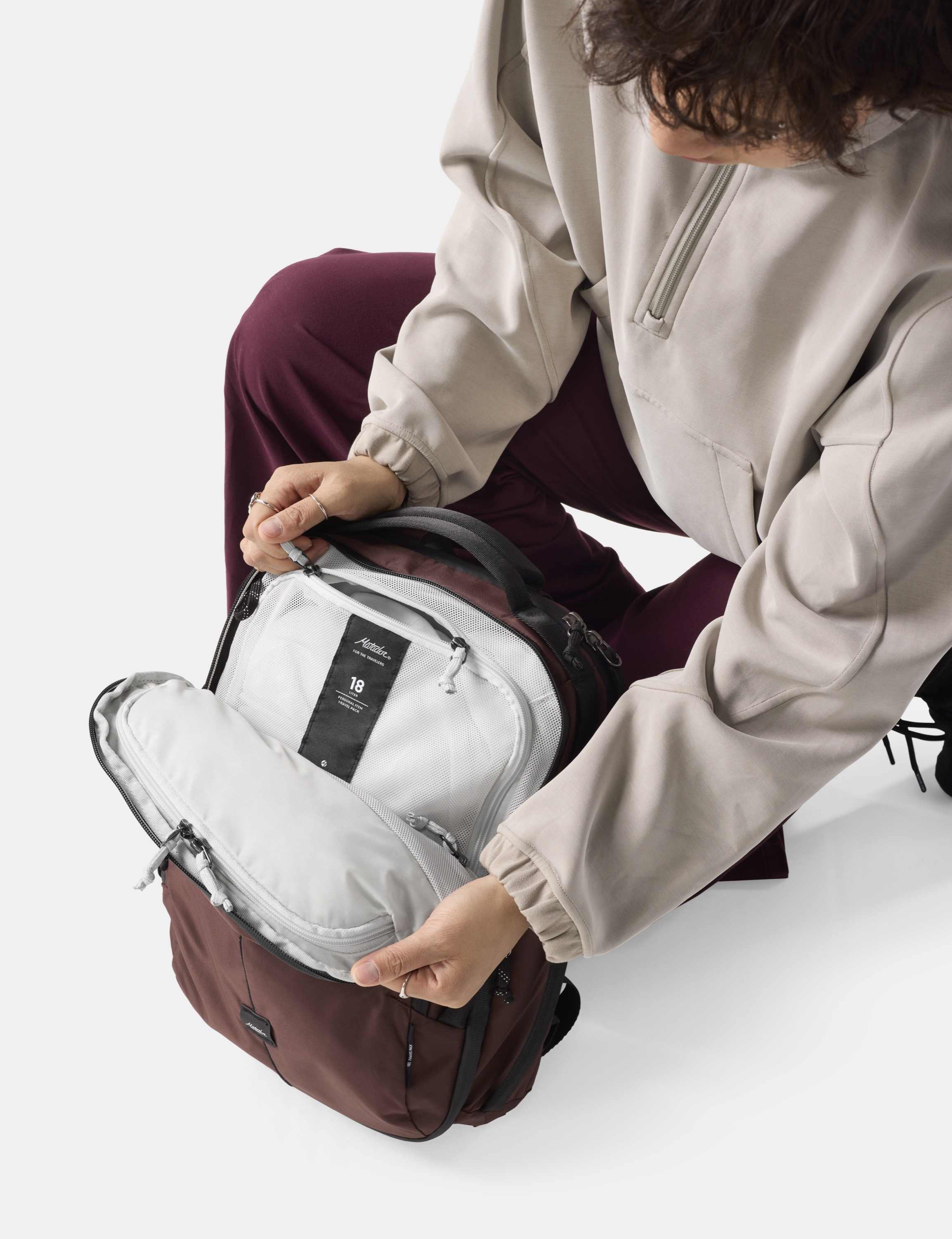 Rucksack, Backpack, Reißverschluss, Breiter Stauraum, Mehrere Fächer