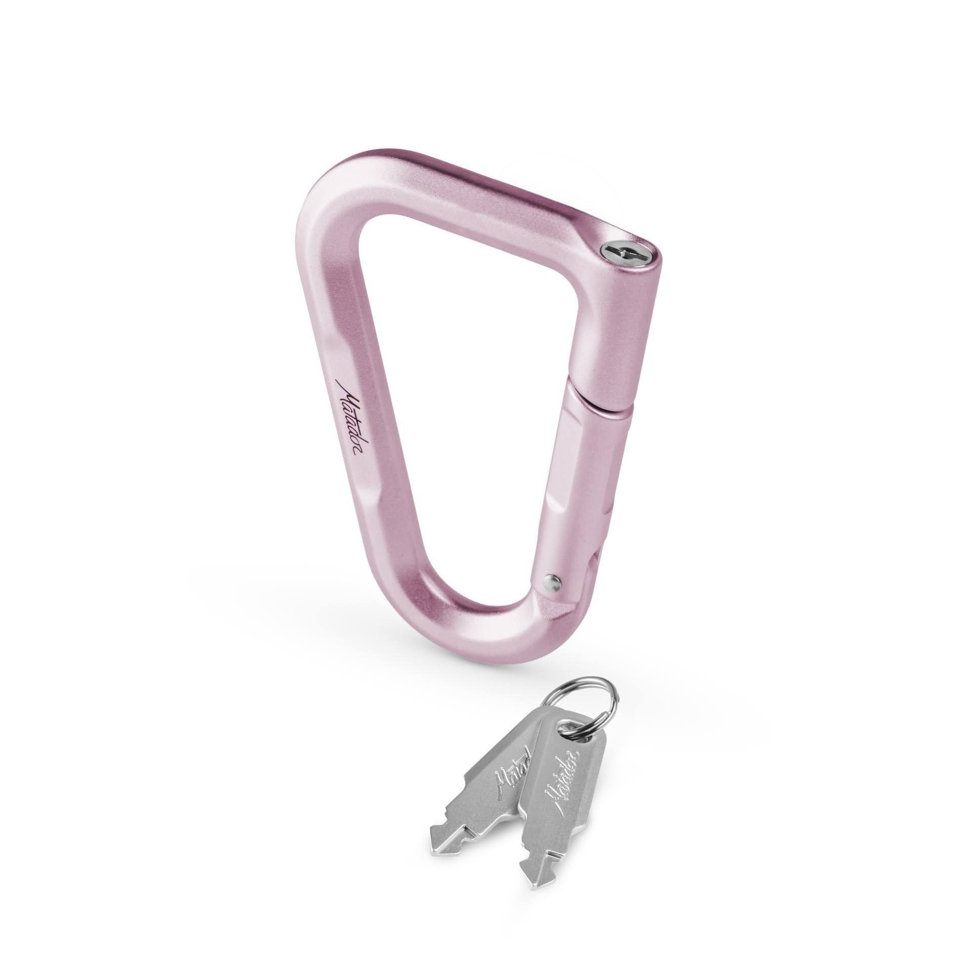 Karabiner, Rosa, schließbar, Schlüssel, Beschlag