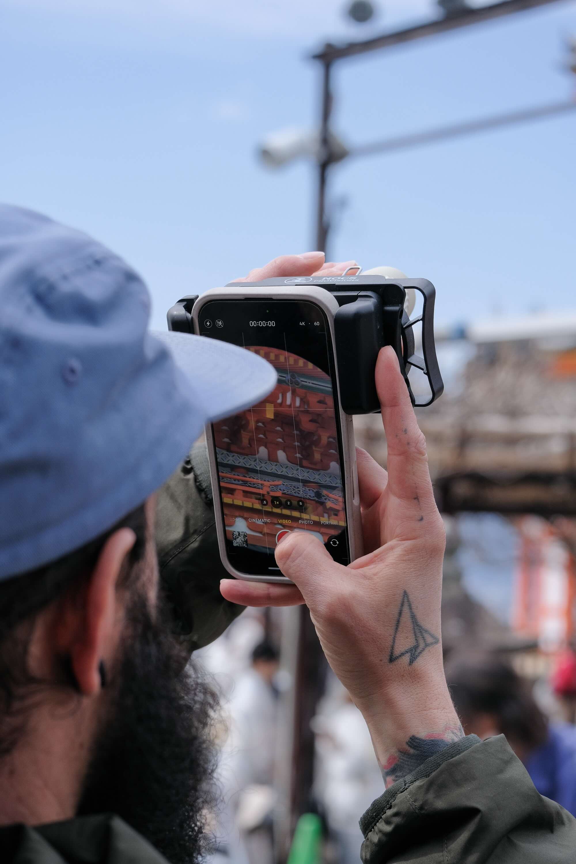 Smartphone,  Halterhalter,  Videoaufnahme,  Touchscreen,  Outdoor-Szene