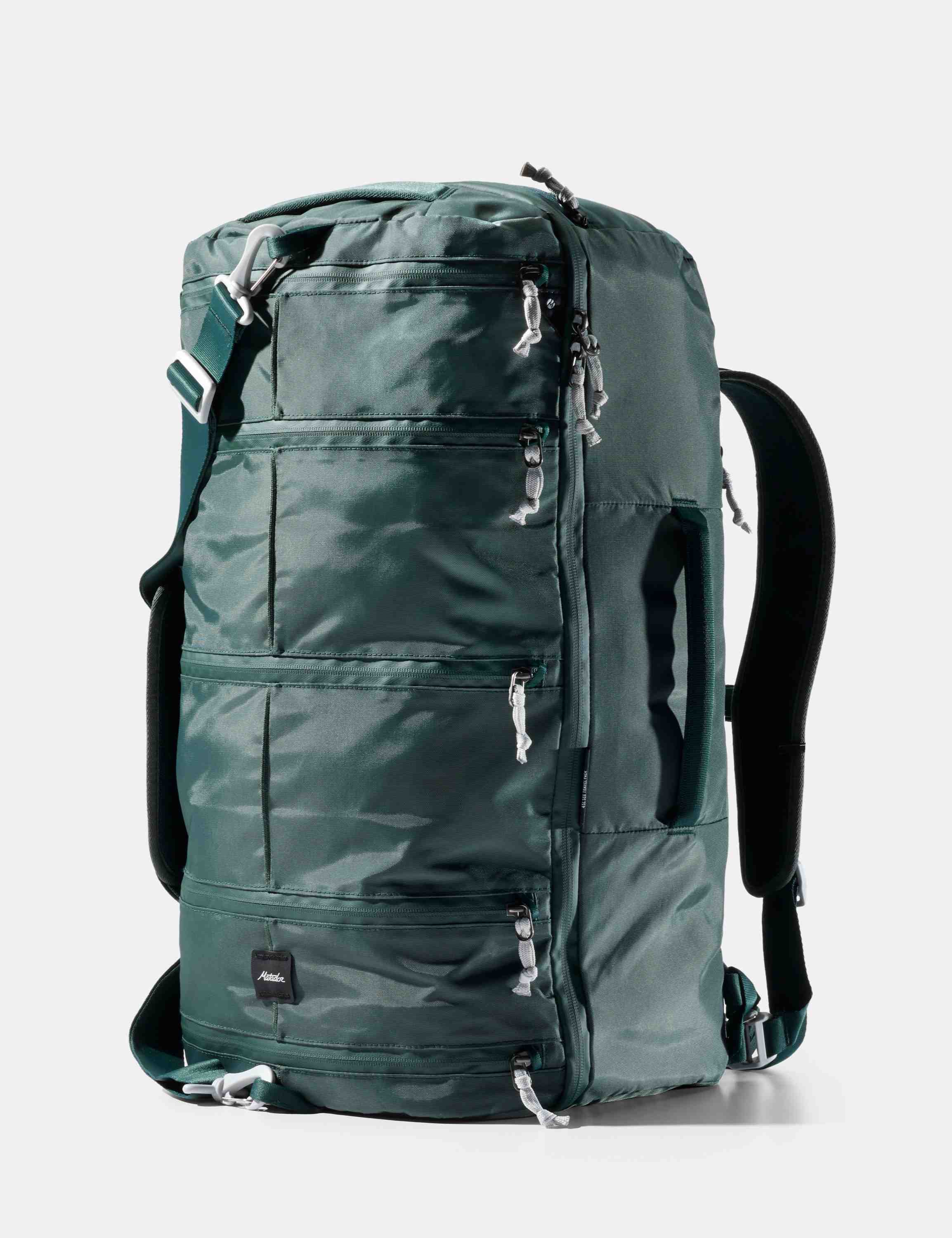 Rucksack, Backpack, Mehrfach-Reißverschlüsse, Kunststoffreißverschluss, Grün