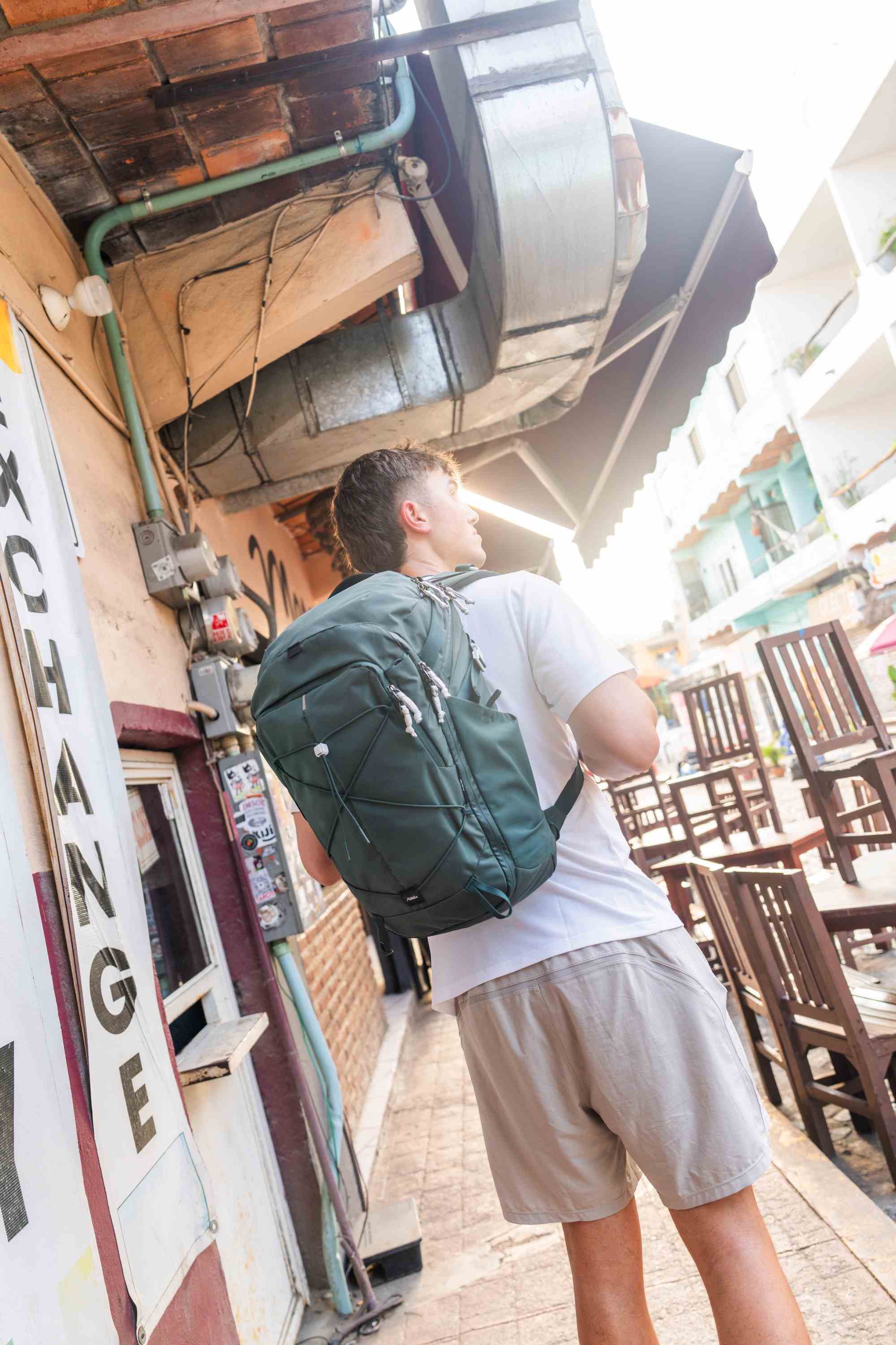 Rucksack, Rucksack, grün, Outdoor, Stadt
