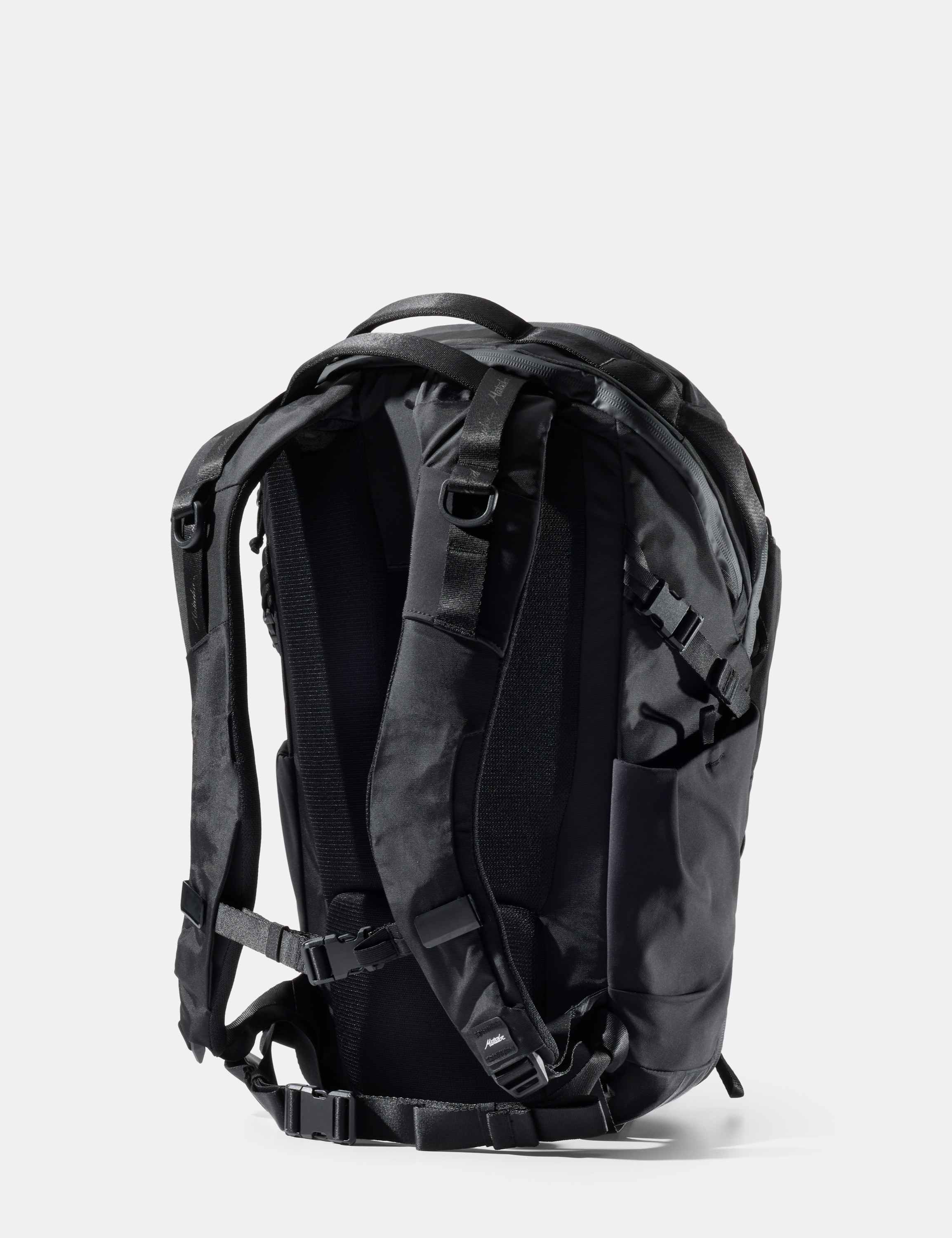 Rucksack, Backpack, Schwarz, Nahaufnahme, Trageriemen