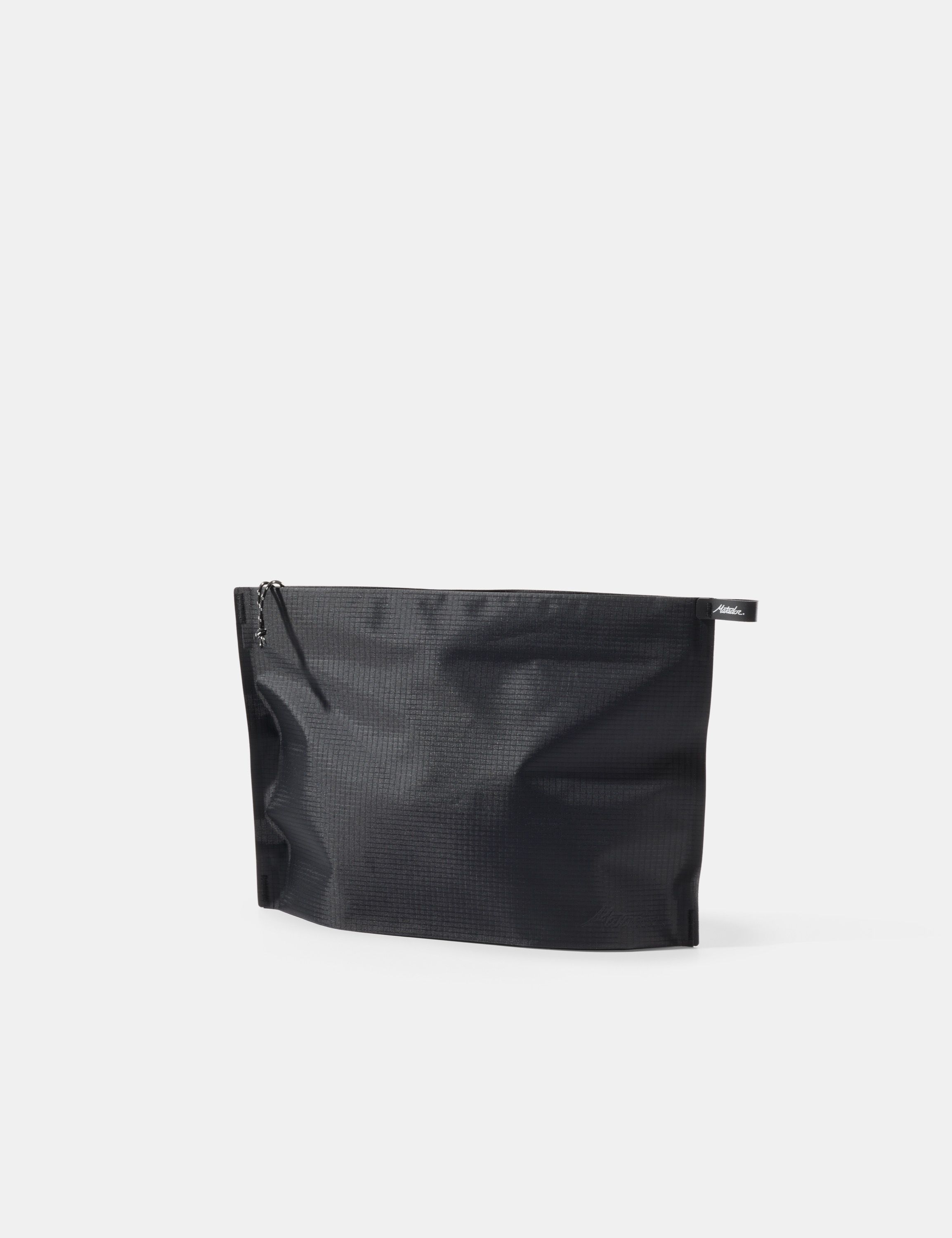 kosmetiktasche, beutel, reissverschluss, schwarz, synthetik