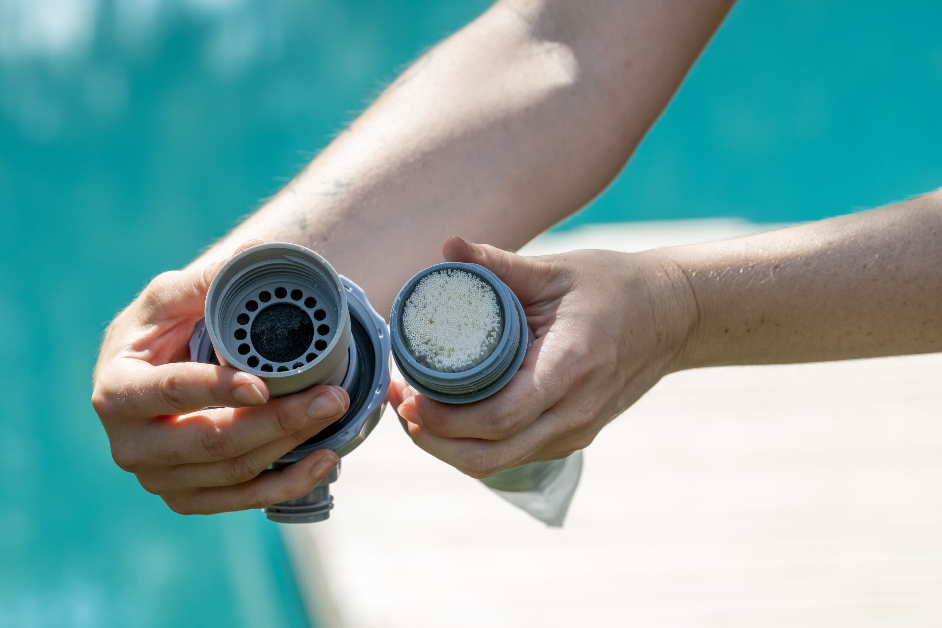 strainer, pool, spa, filter, grinder