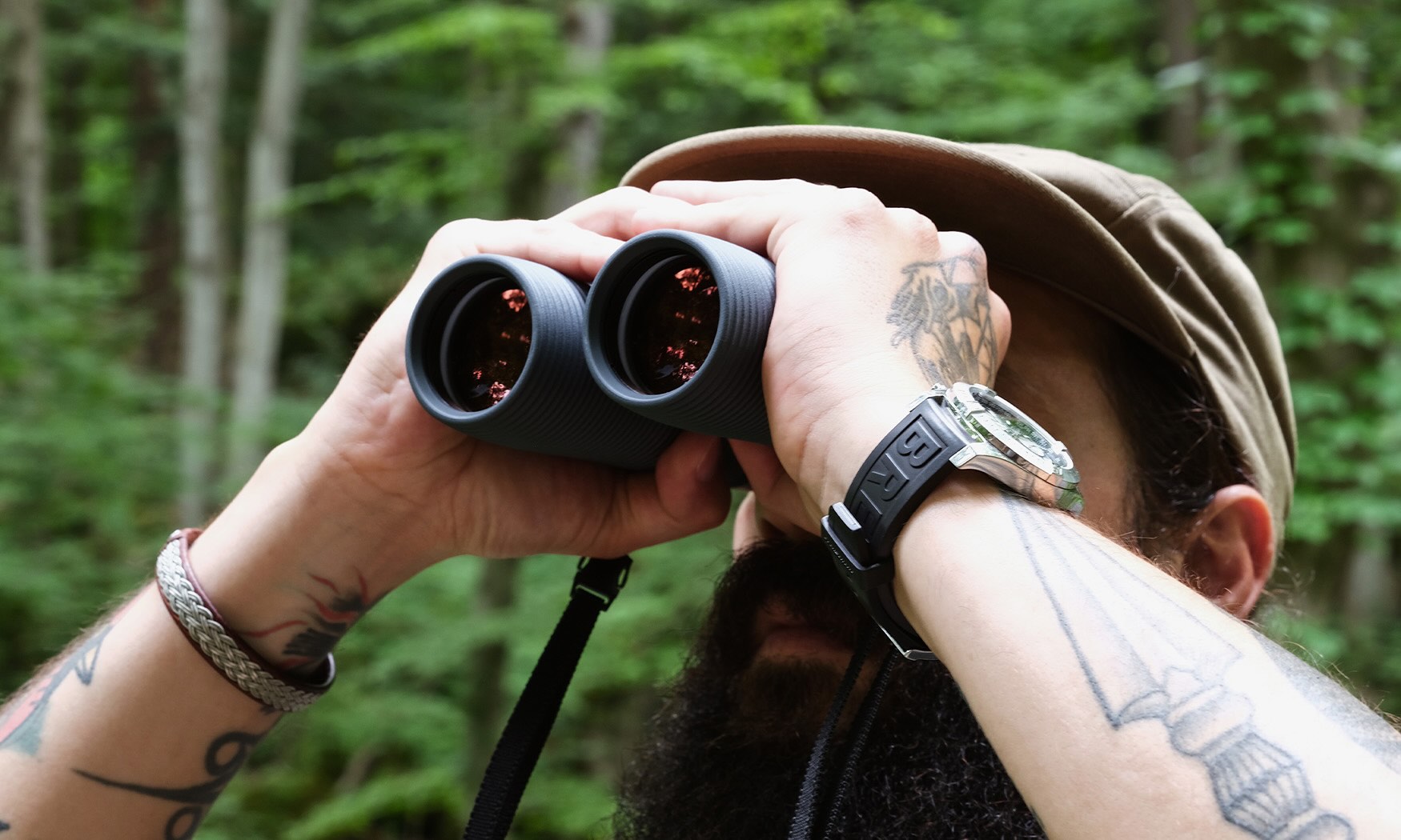 Fernglas, Binoculars, Outdoor, Grünwald, Tattoo