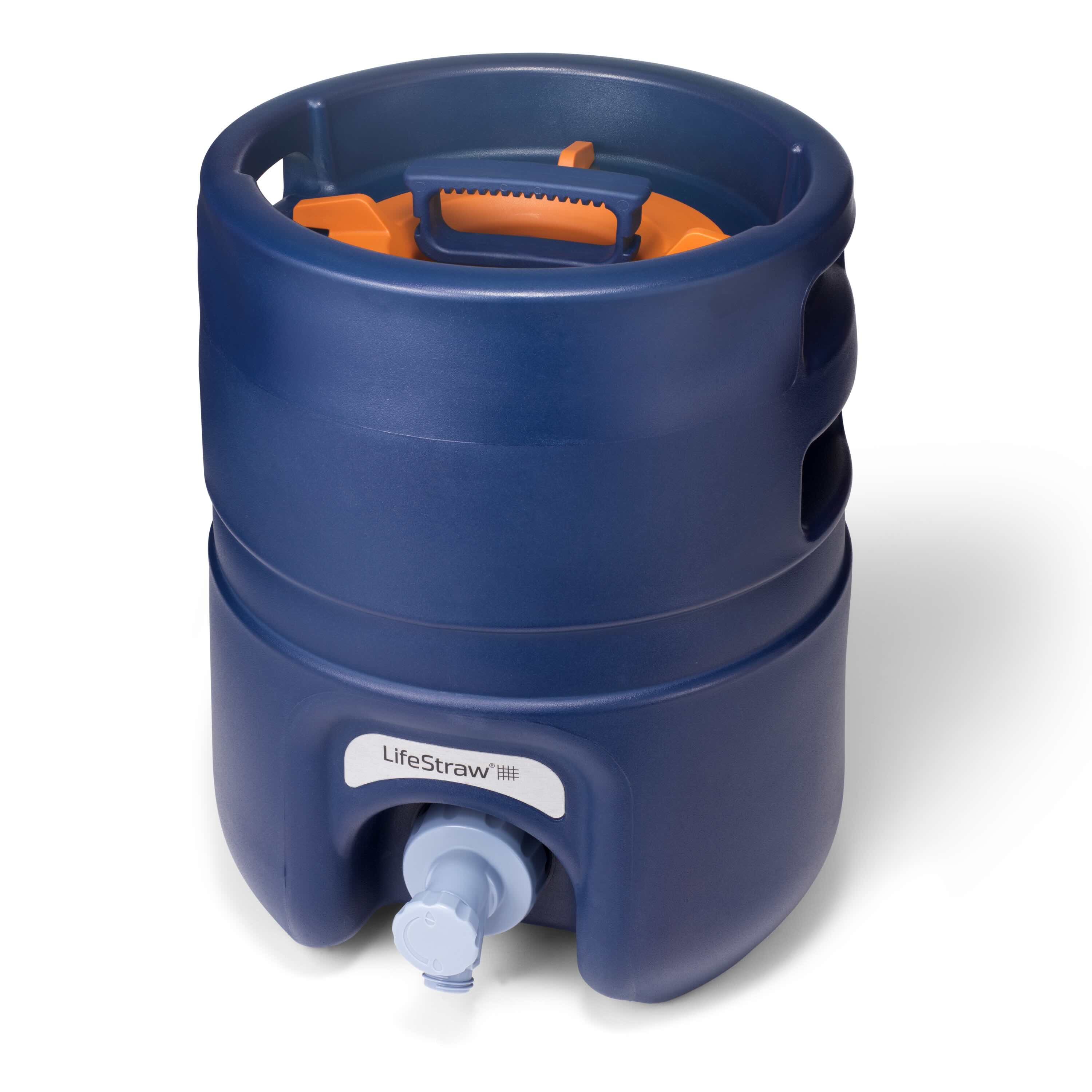 Trinkwasserfass, Wasserfass, LifeStraw, Trinkhalmspender, Trinkwasserbehälter