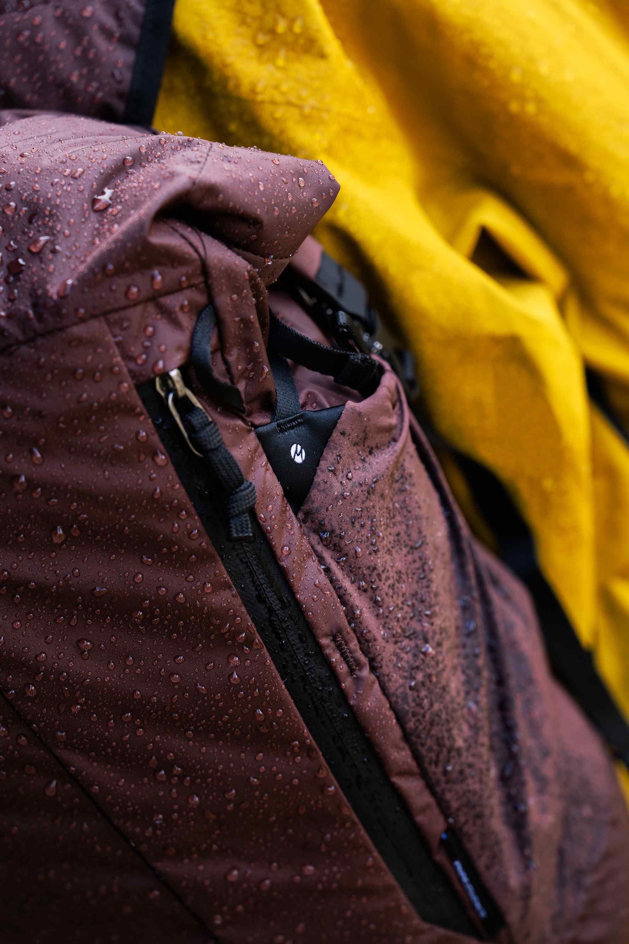 jacke, Regenjacke, Reißverschluss, Nadelbleibende Tropfen, Fronttasche
