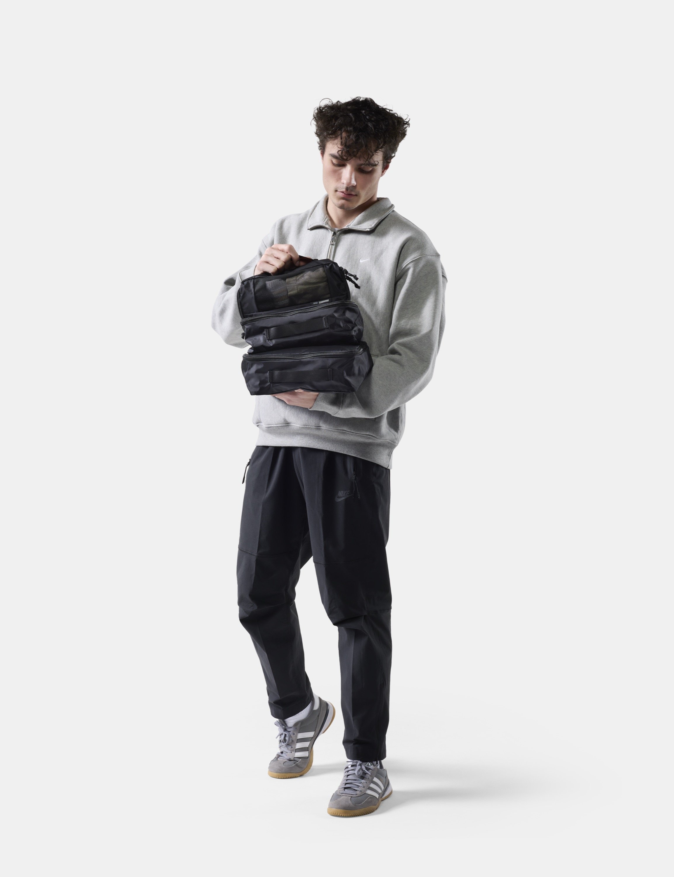 Rucksack, Tasche, Reisegepäck, Grauer Fleece, Sporthose