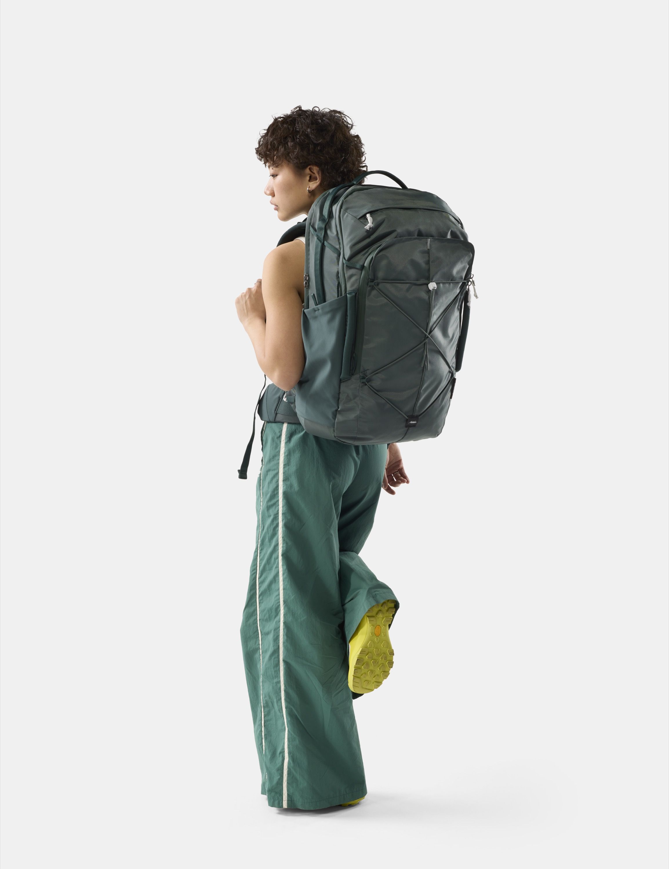 Rucksack, Rucksack, Outdoor, Grün, Vordertasche