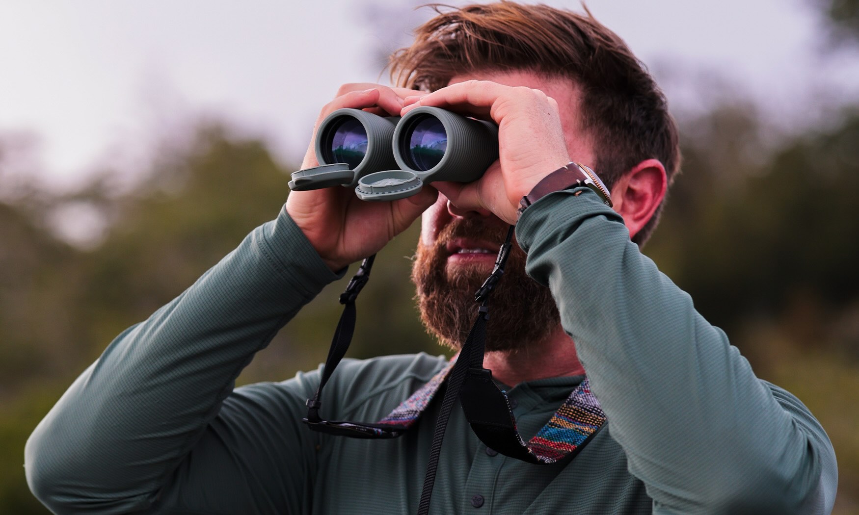 Fernglas, Binoculars, Outdoors, Beobachtung, Grün