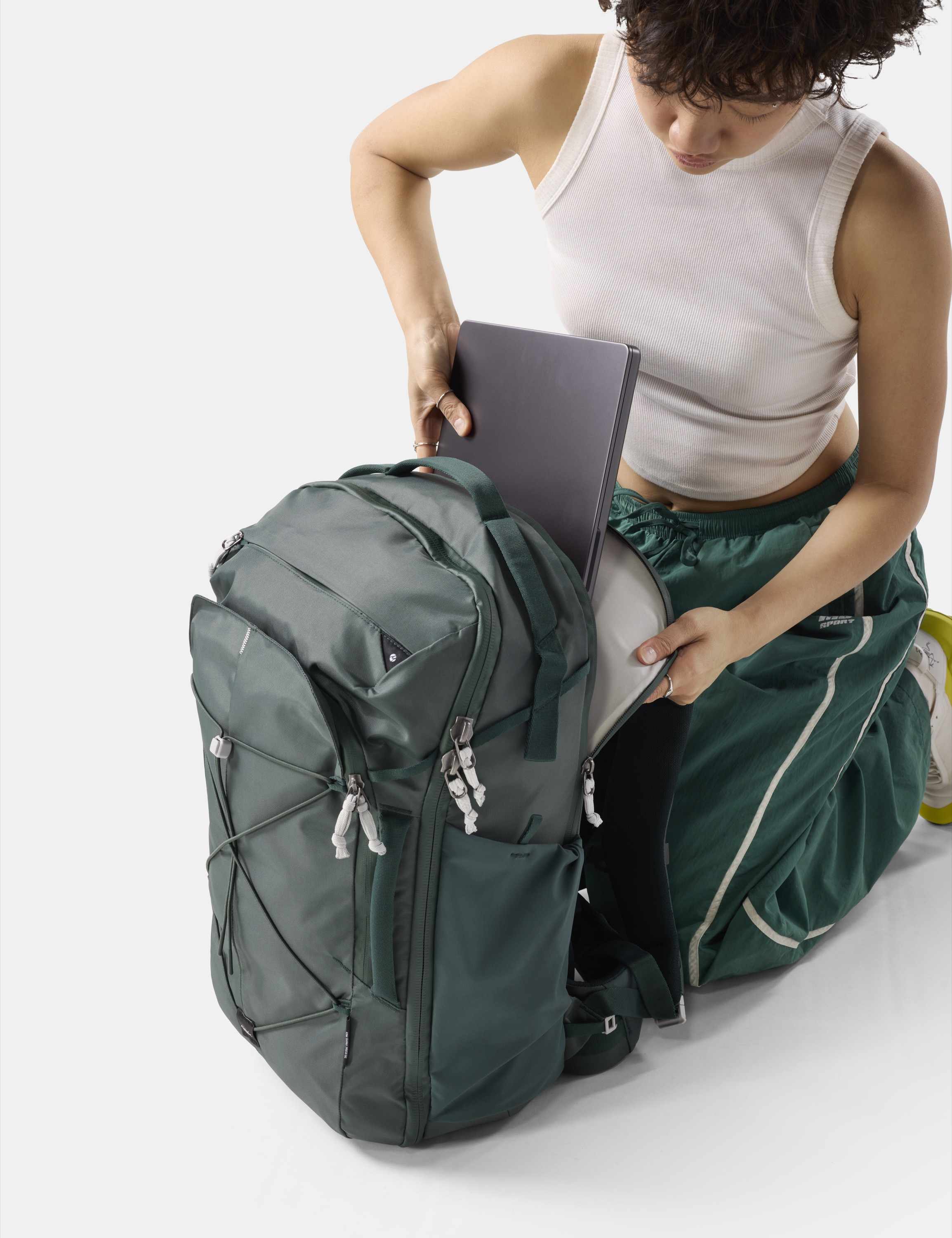 Rucksack, Reisegepäck, Laptopfach, Backpack, Grün