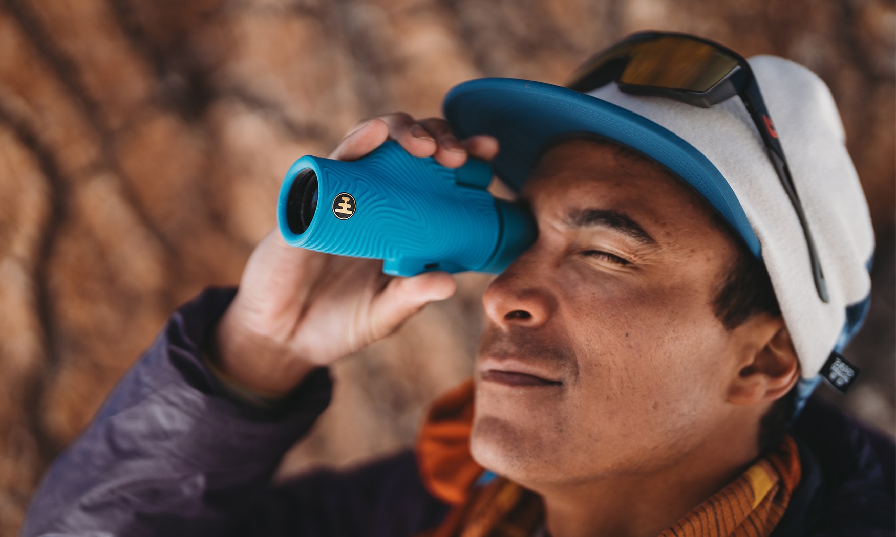 Fernglas, Binocular, Blau, Kompakt, Outdoor