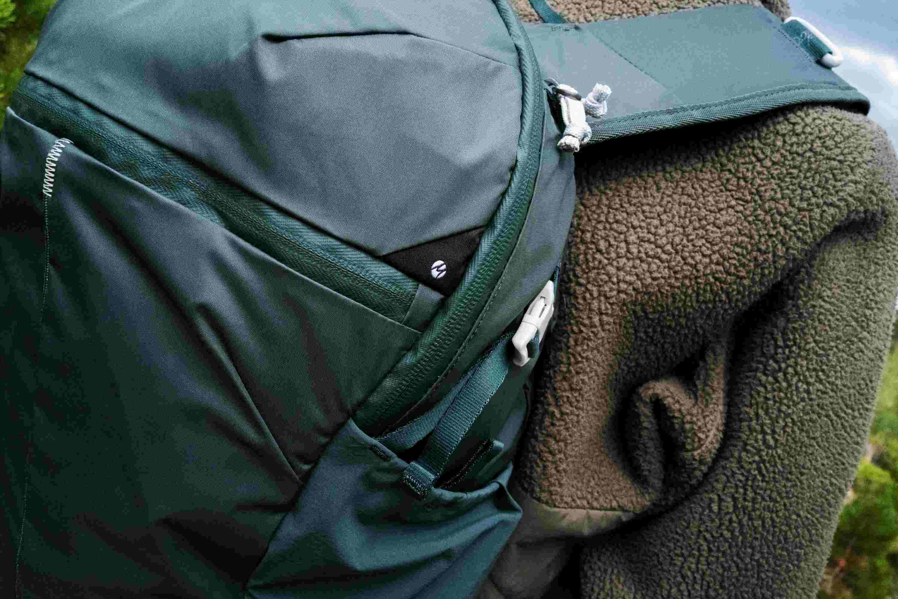 Rucksack, Grün, Reißverschlüsse, Mesh-Tasche, Outdoor-Ausrüstung