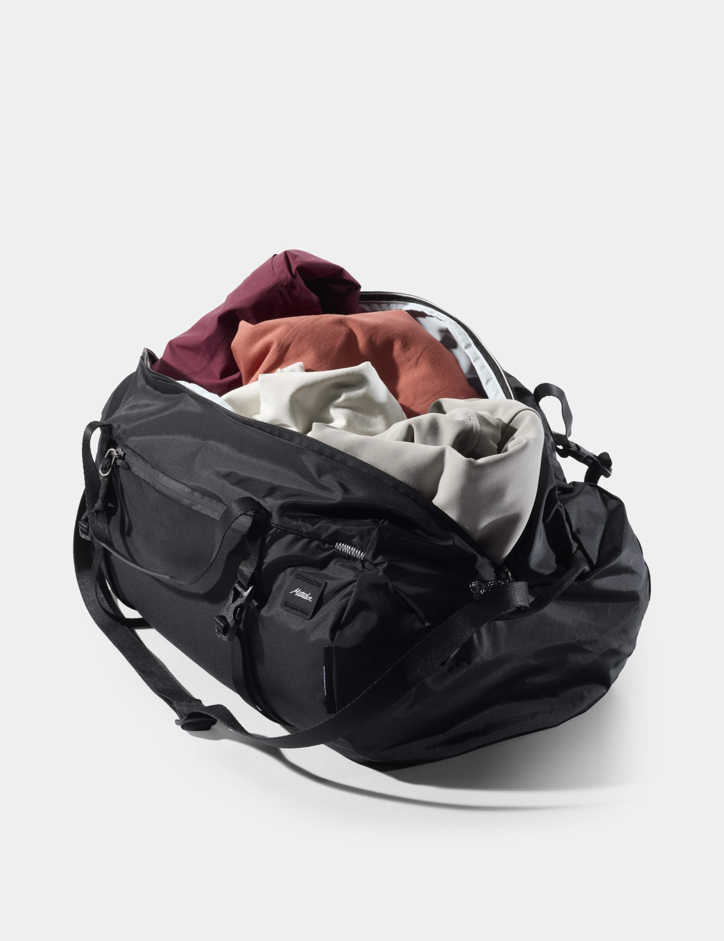 Duffelbag, Reisegepäck, Ausrüstungsbeutel, Reißverschlusstaschen, Trageriemen