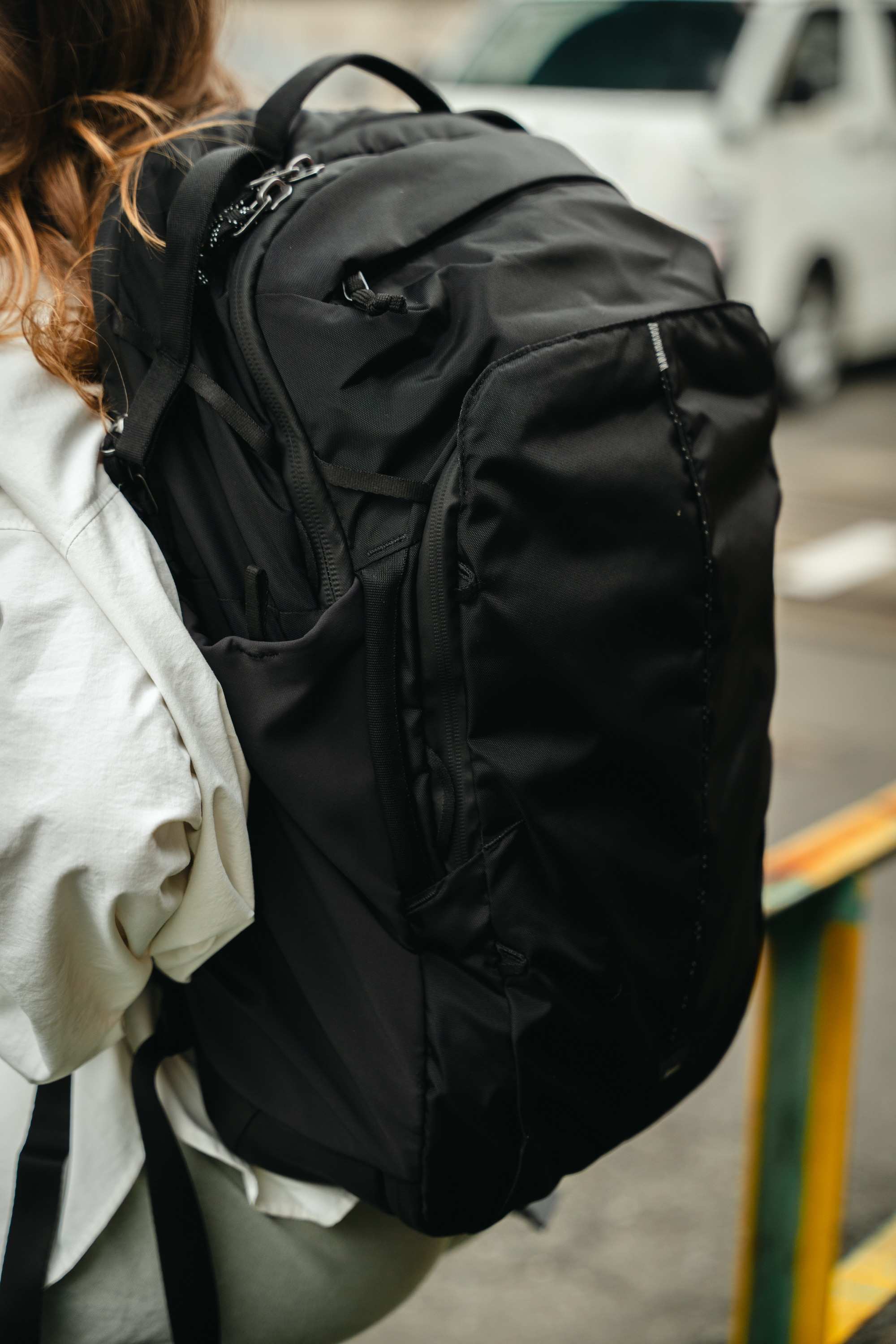Rucksack, Backpack, Schwarz, Reißverschluss, Outdoor