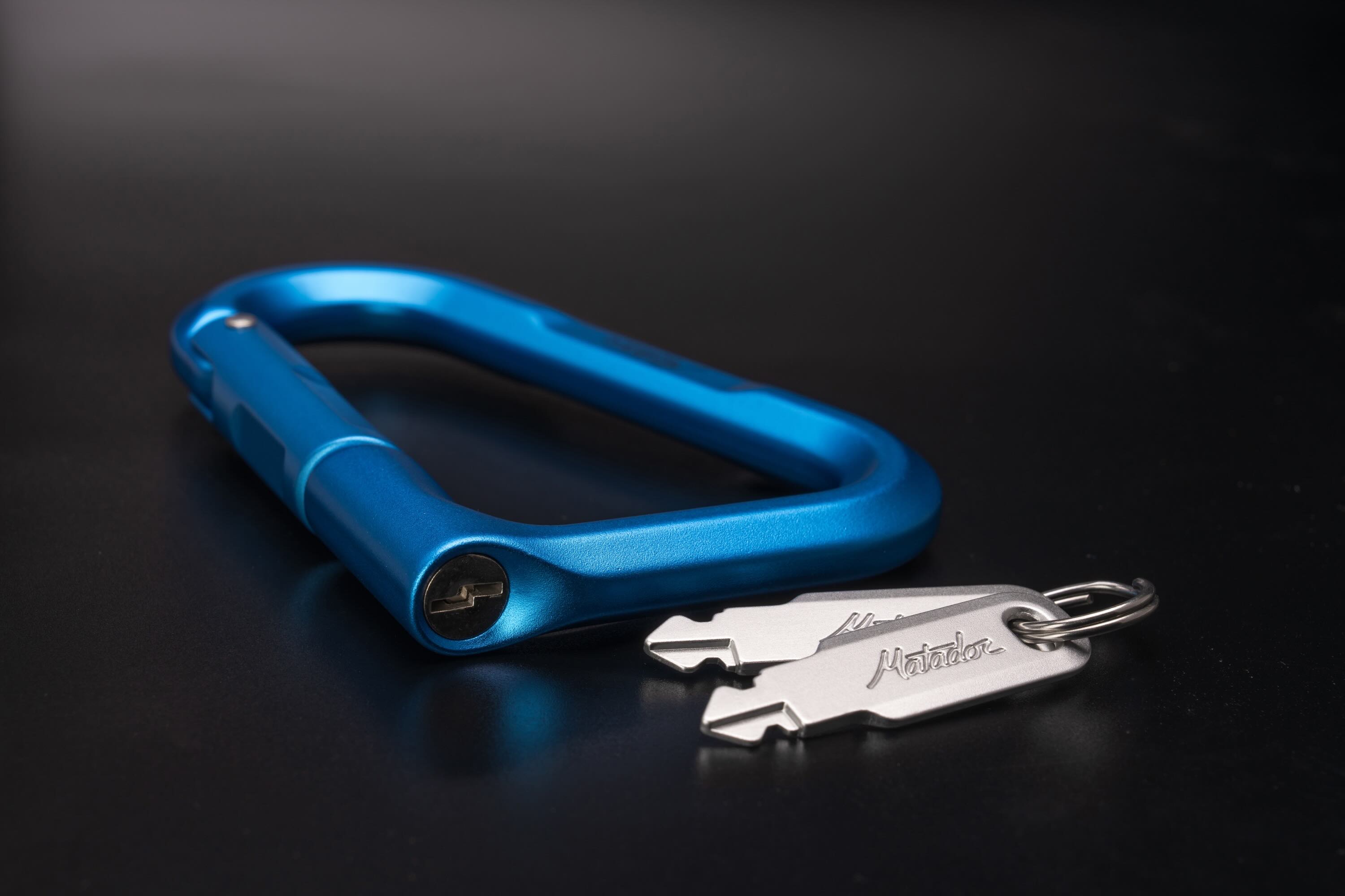 Schloss, Schlüsselanhänger, Metallverschluss, Blau, Klammer