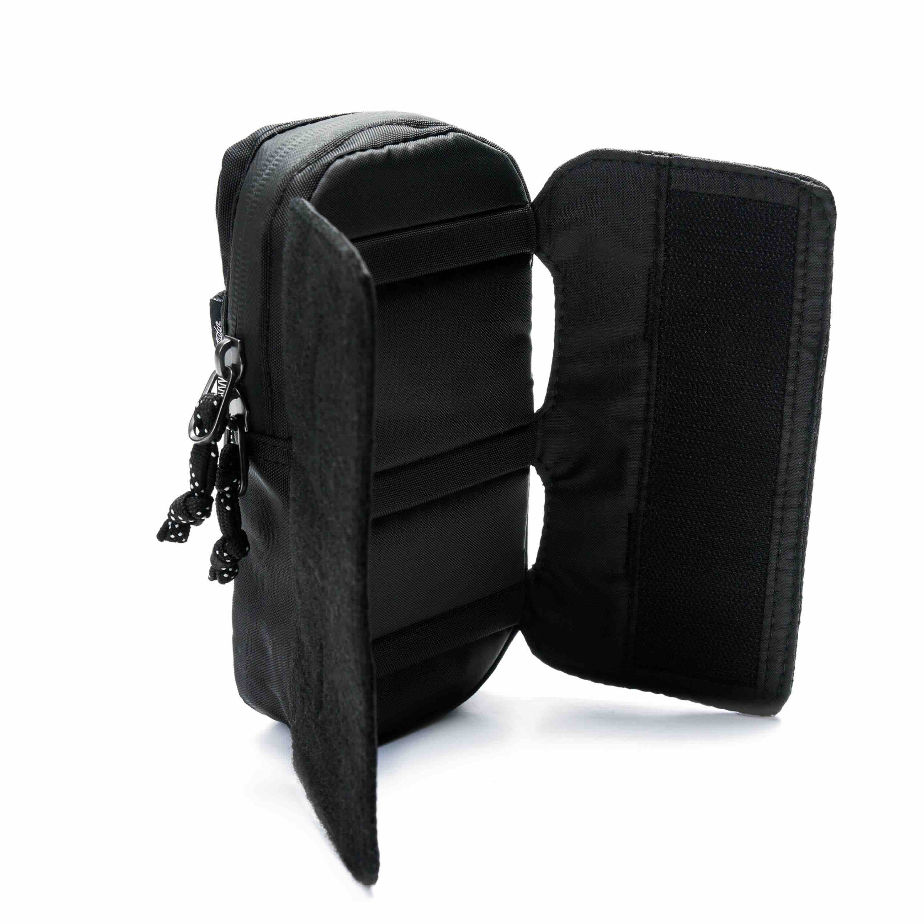 beutel, etui, koffer, weich, schwarz