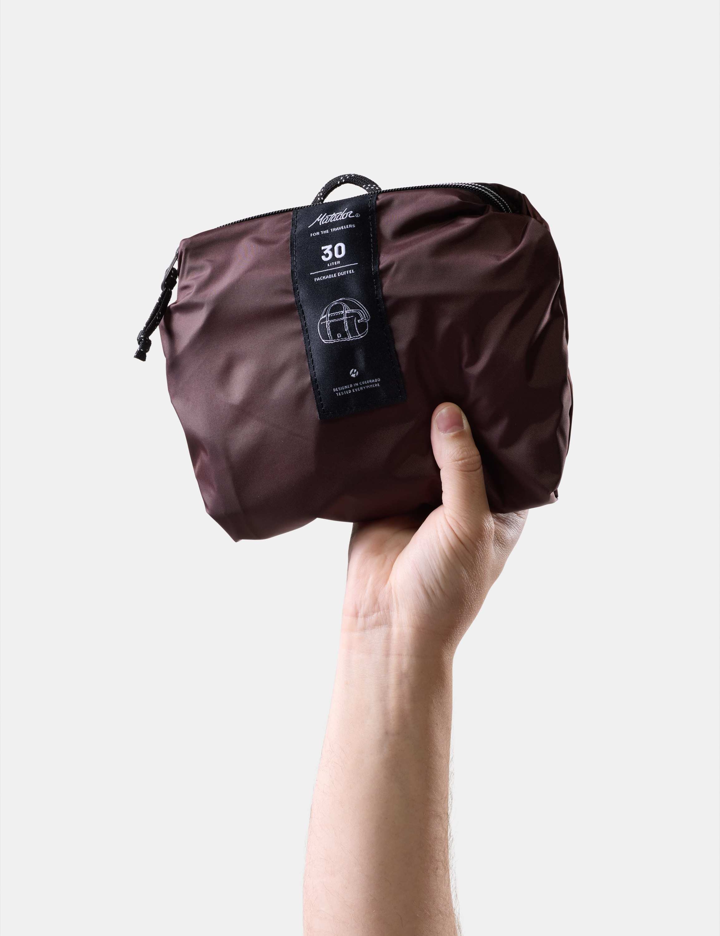 Pouch, Kompaktbeutel, braune Tasche, Reißverschluss-Beutel, Reisezubehör