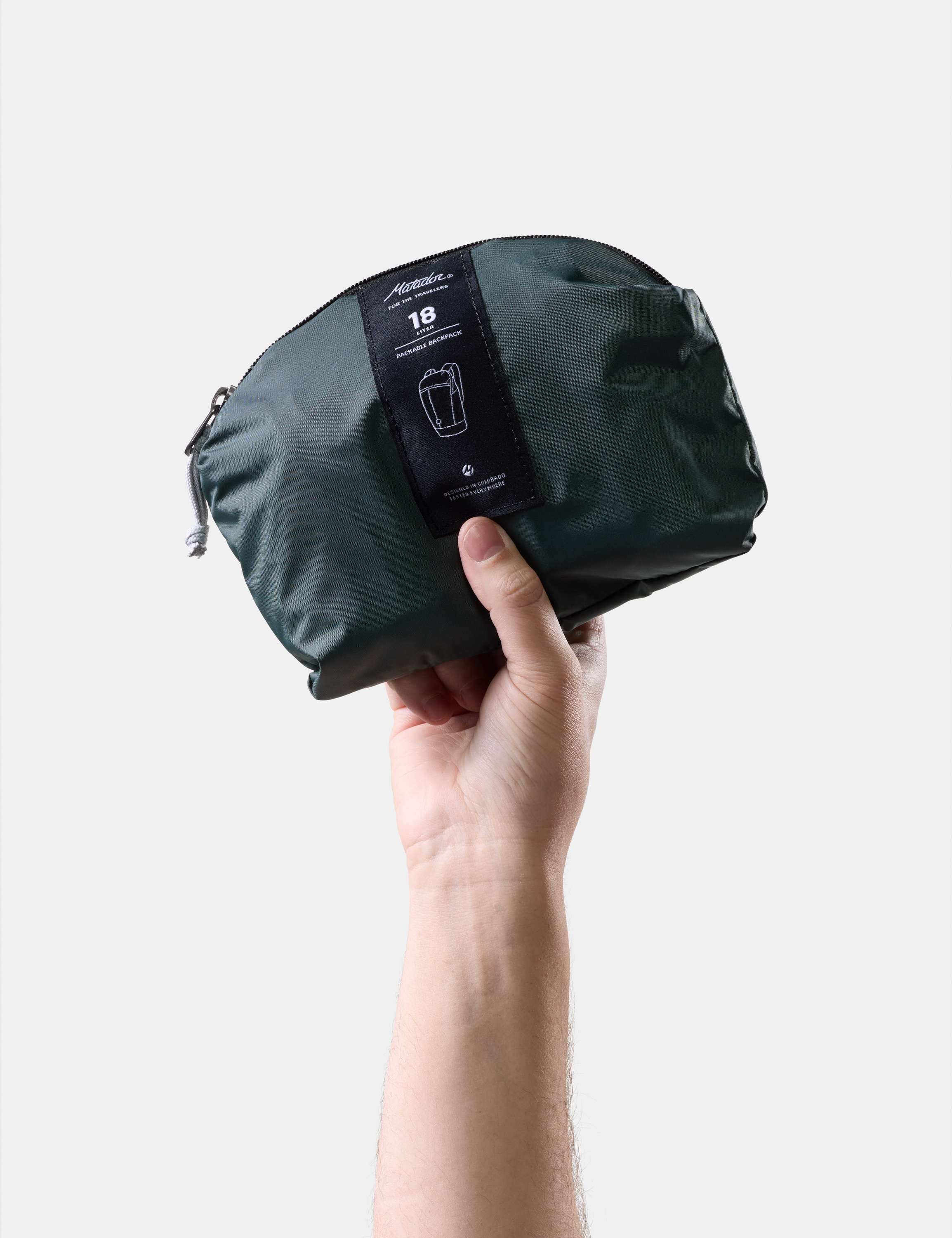 Tasche, Pouch, Reissverschluss, Kompakt, Grün
