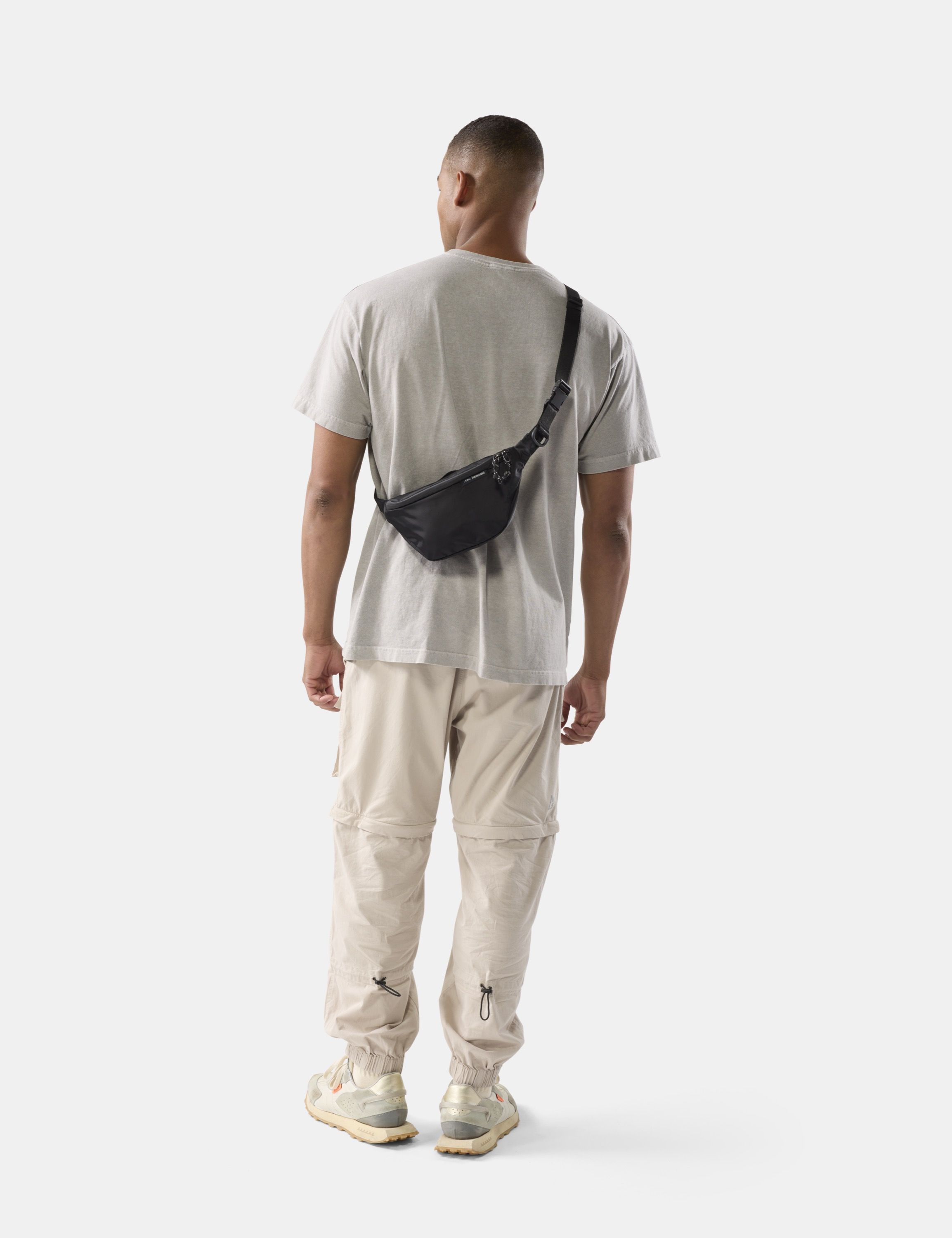 Gürteltasche, Gürteltasche, Schwarz, Nylon, Crossbody