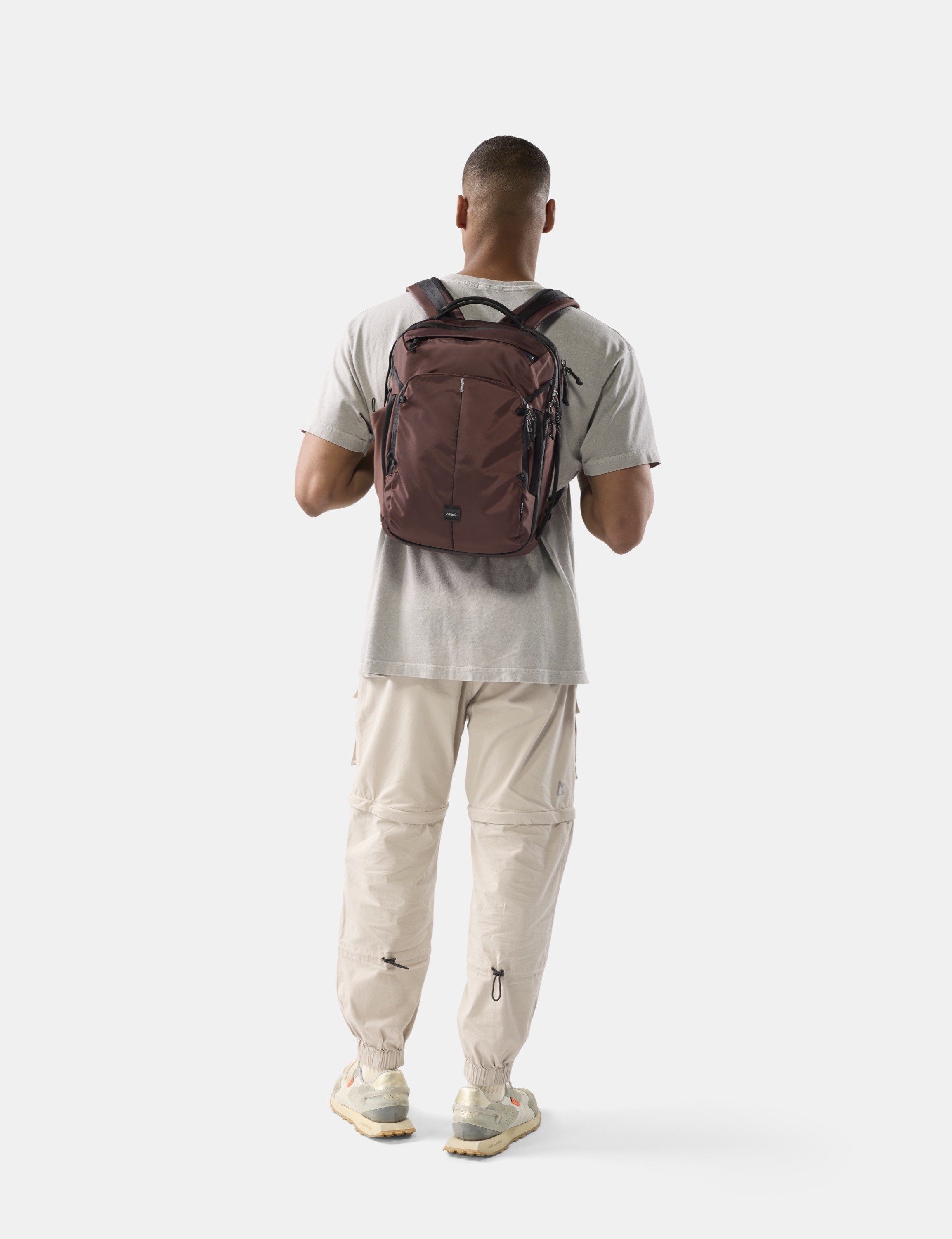 Rucksack, Rucksack, Braun, Schultergurte, Vordertaschen