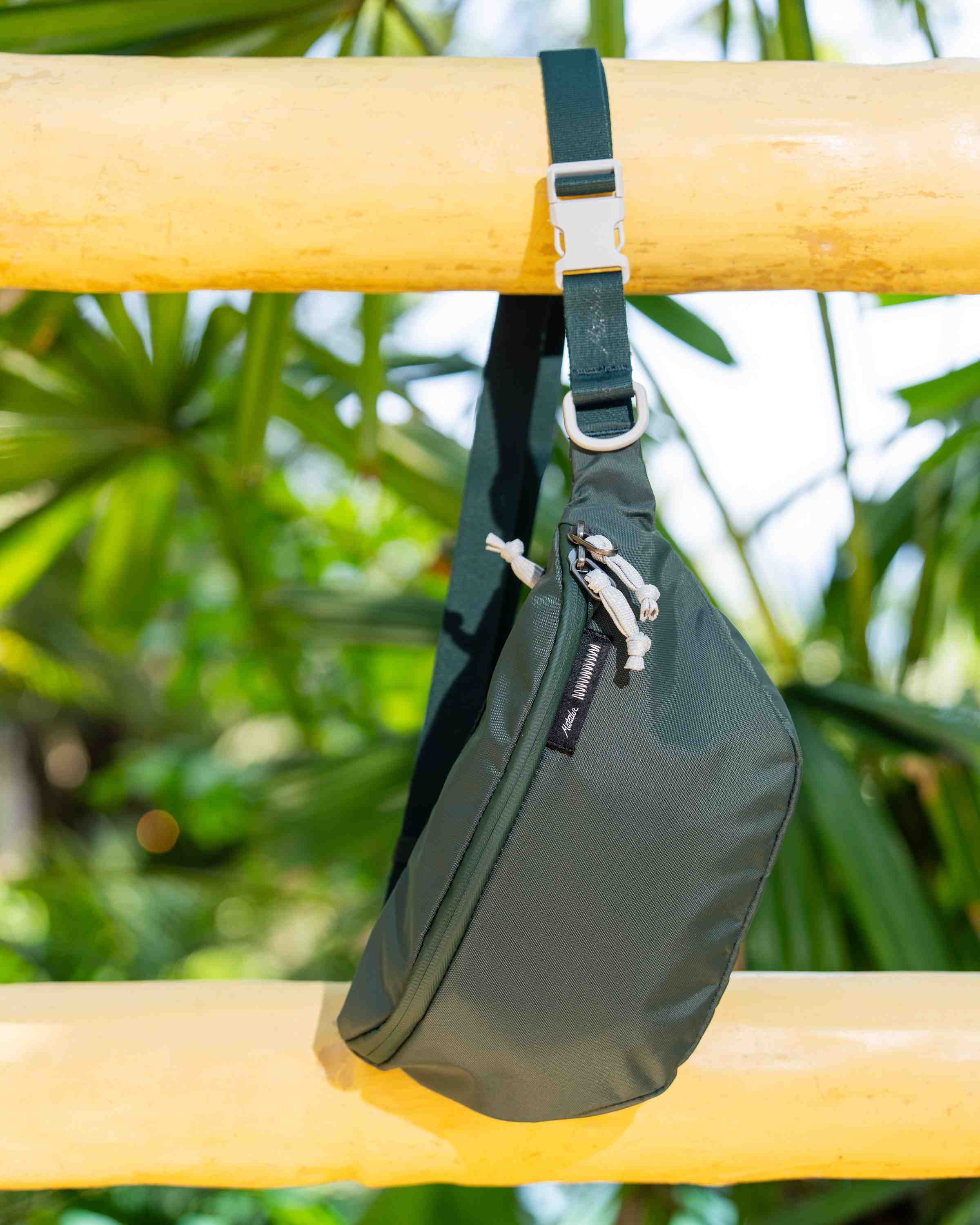 Tasche, Umhängetasche, Gürteltasche, Nylon, grün