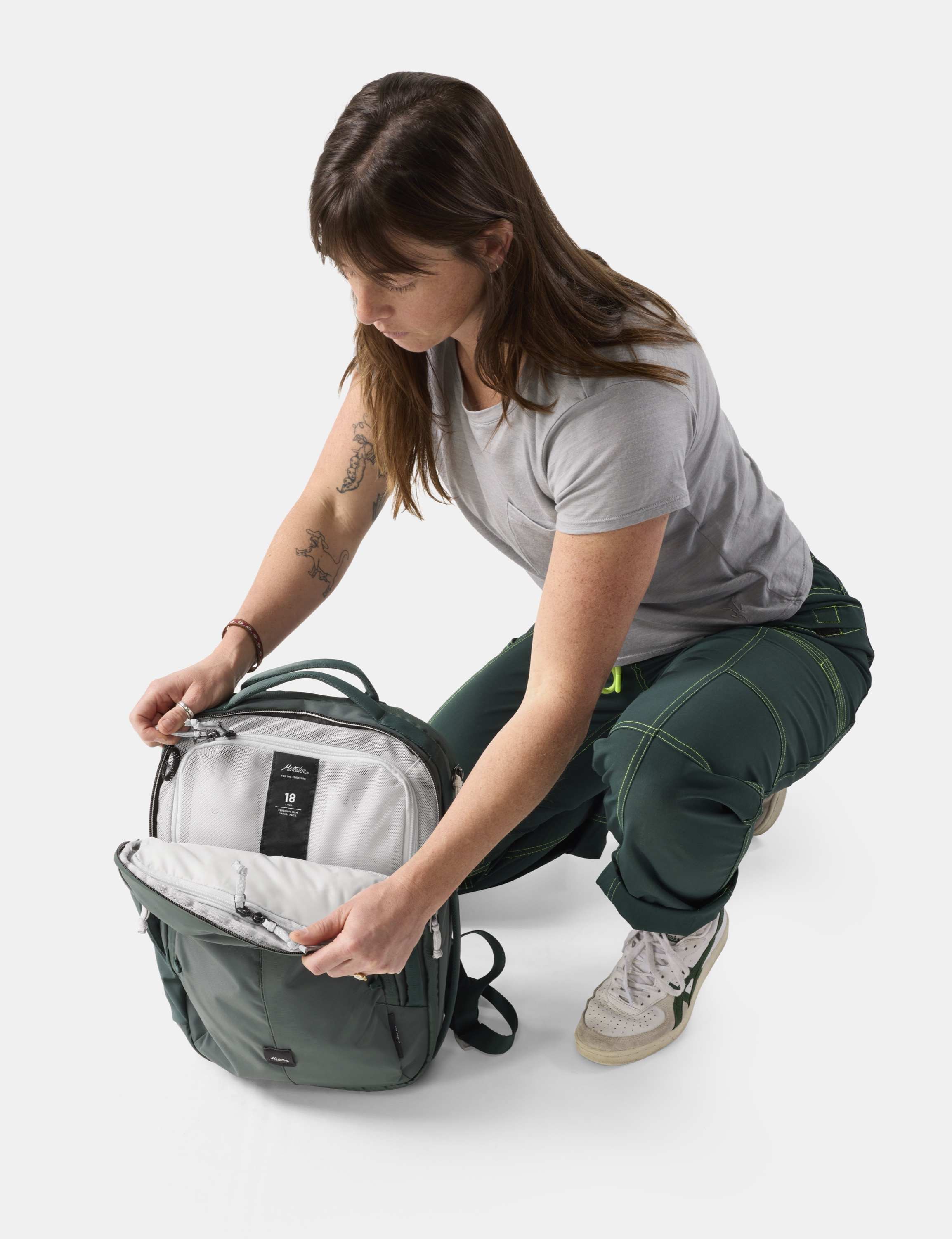 Rucksack, Backpack, Schultergurt, Reißverschlussfach, Hauptfach