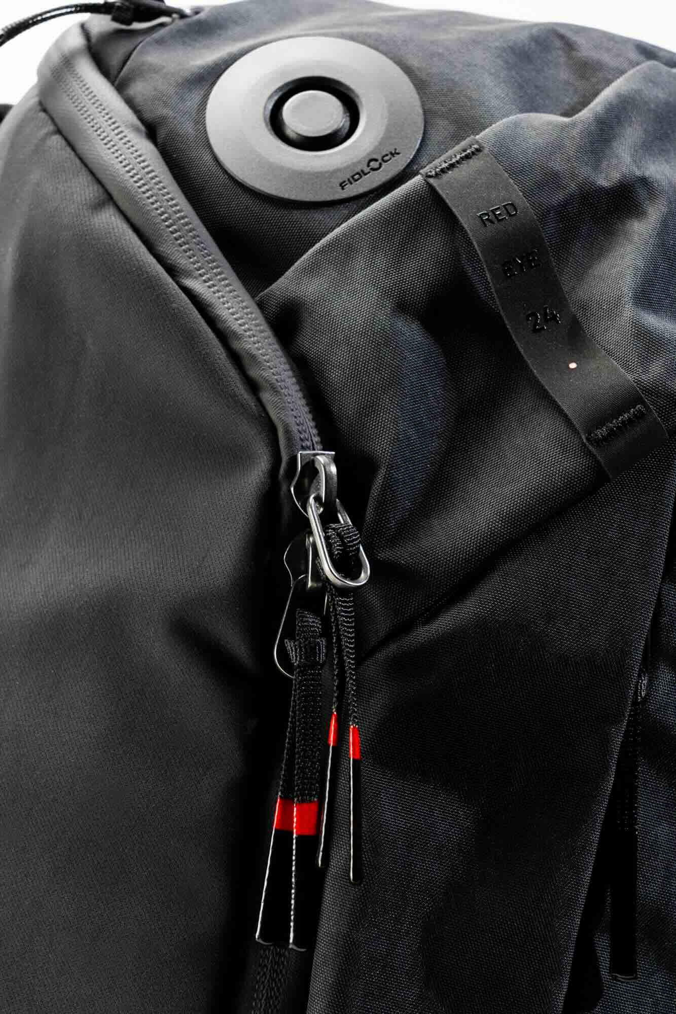 Rucksack, Reißverschluss, Gurtband, Schwarz, Rucksackverschluss
