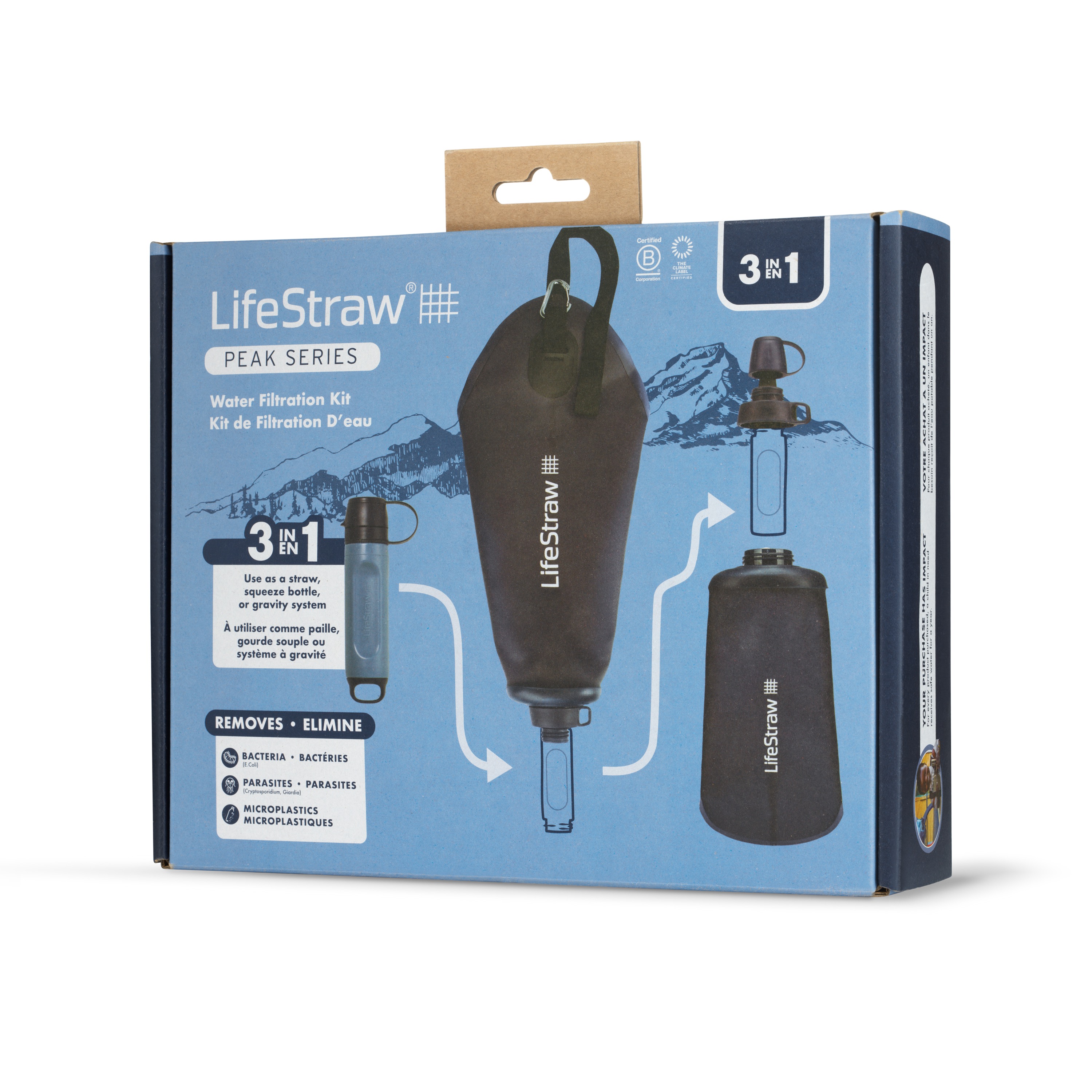 Wasserfiltersystem, 3-in-1, LifeStraw, Kits, Outdoor