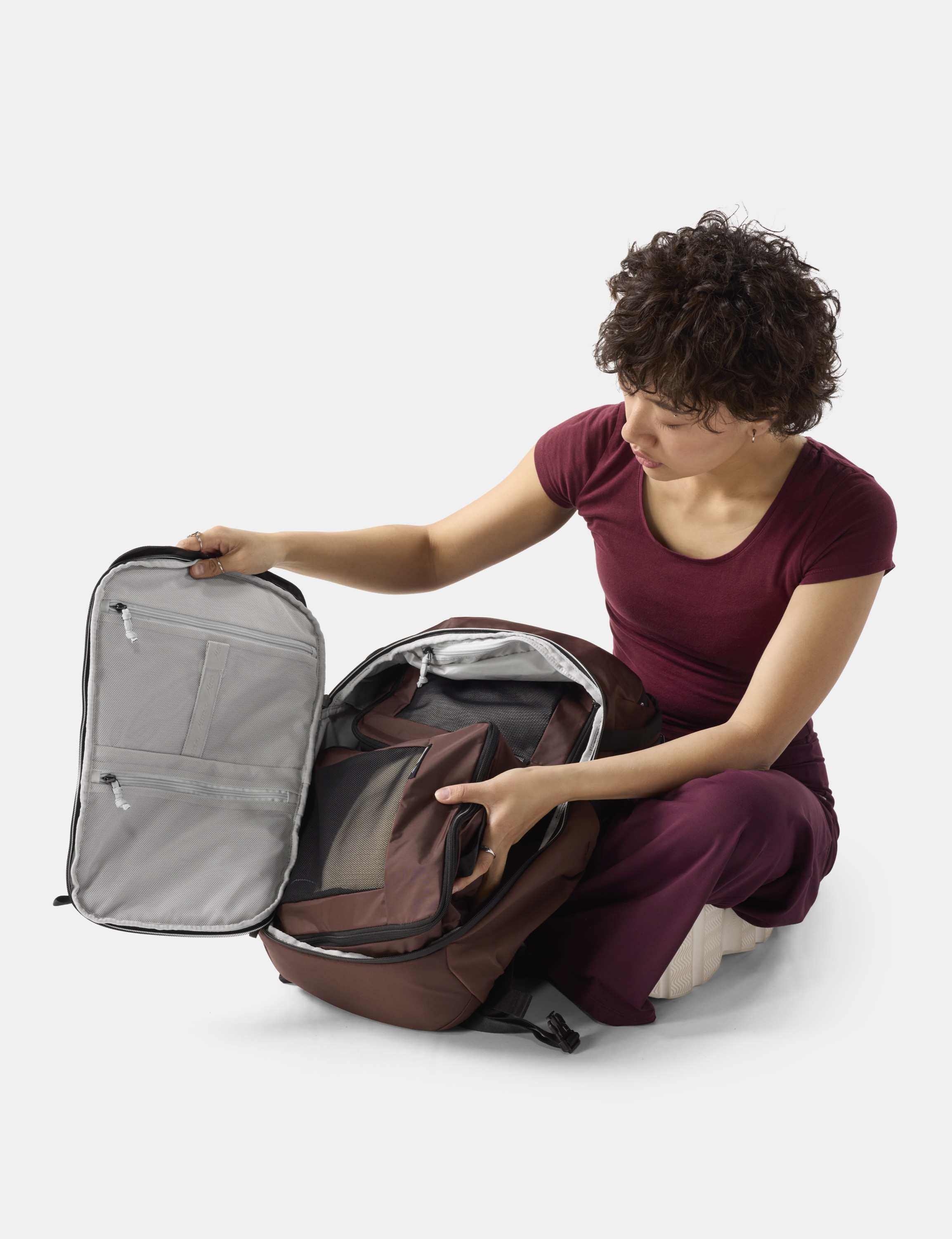 Rucksack, Backpack, Reisetasche, Gepolstertes Fach, Reissverschlussfach