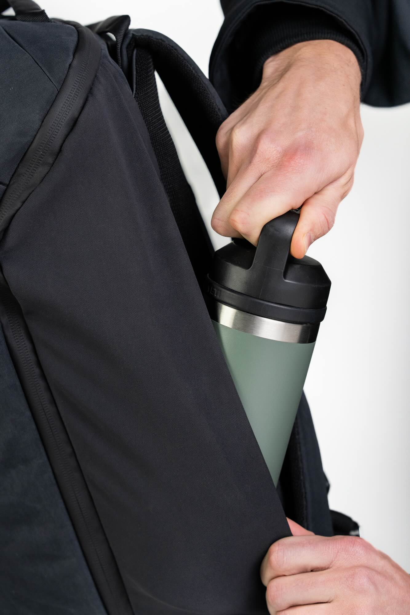 Rucksack, Trinkflasche, Thermos, Schnellzugriff, Außenfach